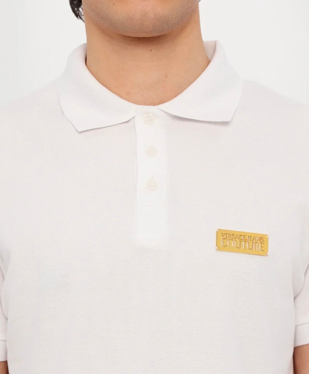 Polo versace couture bianca