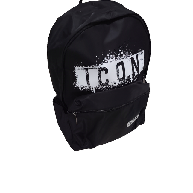 Zaino iconin tesso con stampa bianca