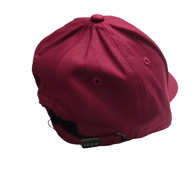 Berretto icon bordeaux con logo bianco ricamato