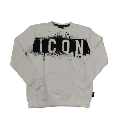 Felpa icon bianca