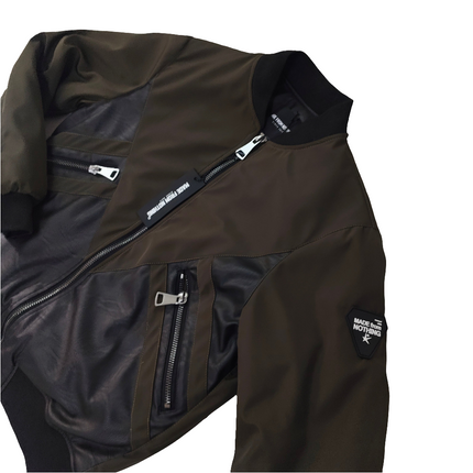 Giacca M. F. N nera e verde