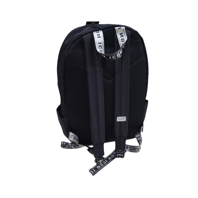 Zaino iconin tesso con stampa bianca