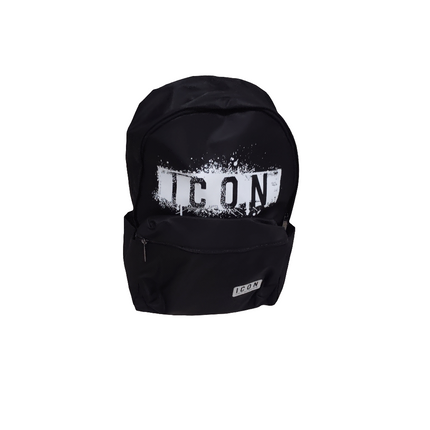 Zaino iconin tesso con stampa bianca