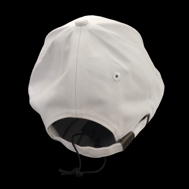 Berretto icon bianco con logo ricamato nero