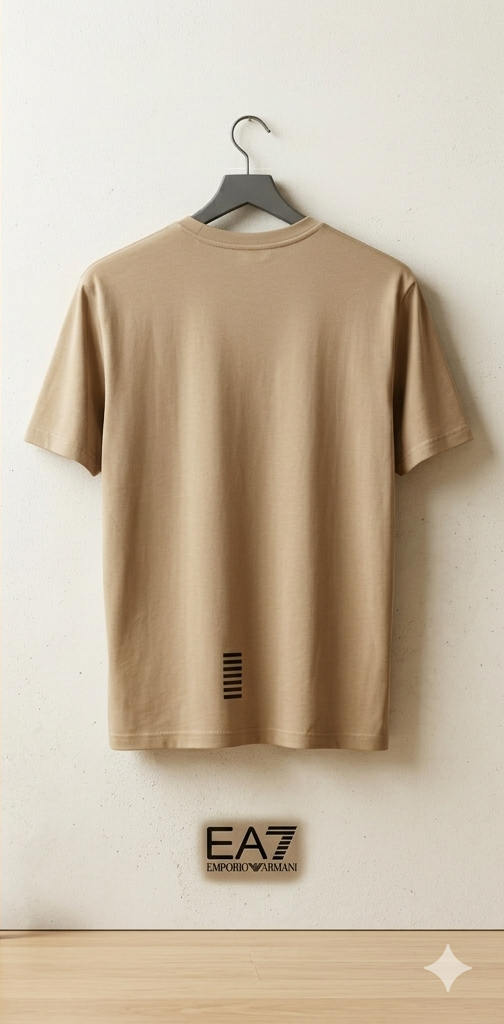T-shirt aramani bianca/ beige