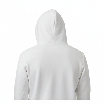 Felpa icon bianca con stampa nera effetto schizzo