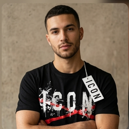 T-shirt icon nera