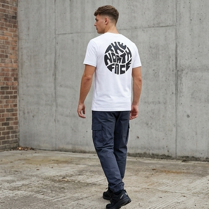 T-shirt North face nera/bianca