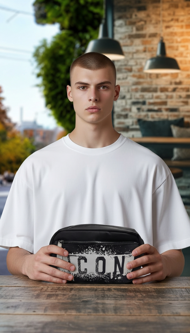 Pochette icon in tessuto