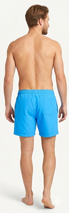 Costume da bagno tommy hilfiger nero-celeste (fit slim)