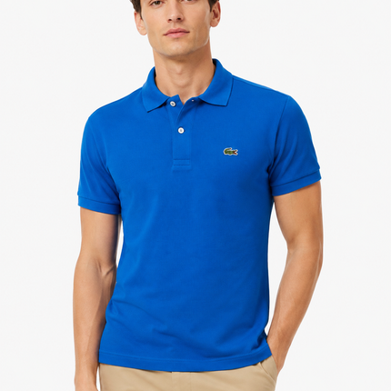 Polo lacoste nera/blu/celeste/beige