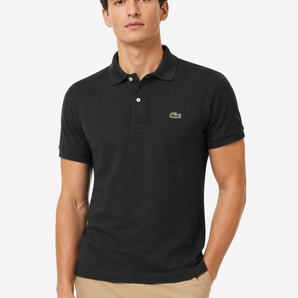 Polo lacoste nera/blu/celeste/beige