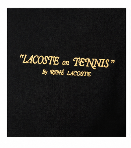 T-shirt lacoste nera