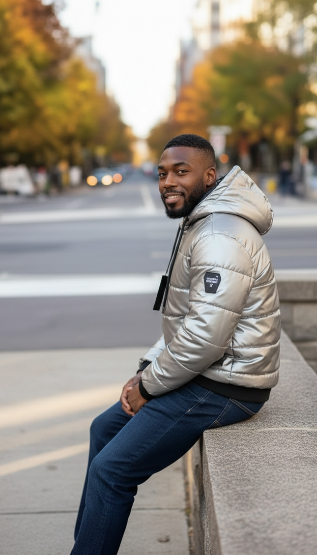 Giacca M.f.n argento