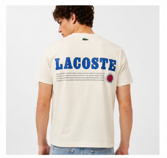 T-shirt lacoste beige