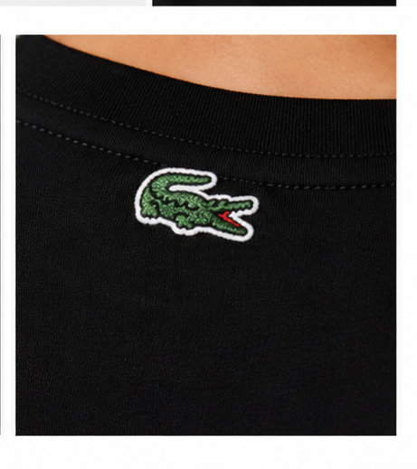 T-shirt lacoste nera