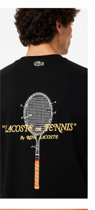 T-shirt lacoste nera