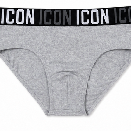 Slip Uomo ICON – Confezione da 3 (Nero, Grigio e Bianco)