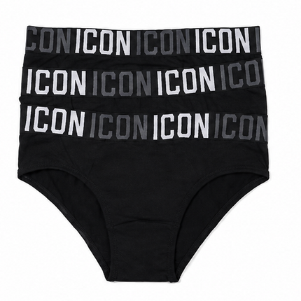 Slip Uomo ICON – Confezione da 3 Nero