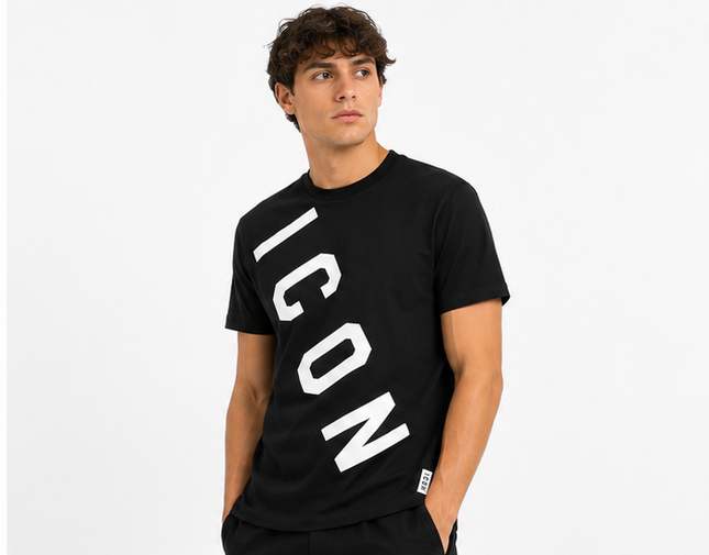 T-shirt icon logo diagonale
