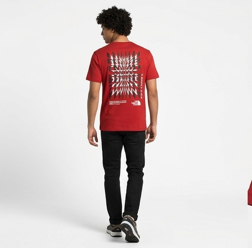 T-shirt the North face rossa