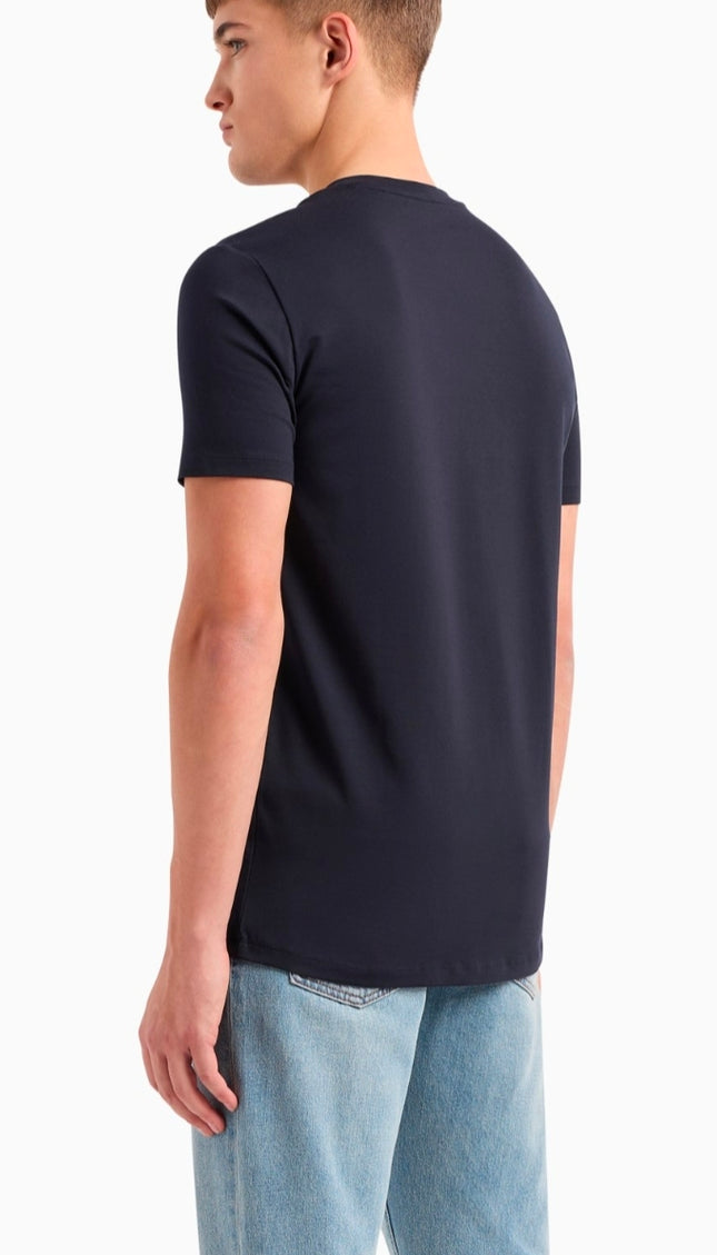 T-shirt Armani Exchange nera fit regolare