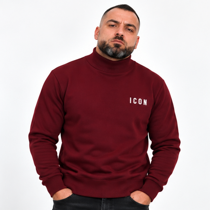 Maglioncino Uomo ICON Collo Alto nero/marrone/bourdeux/bianco