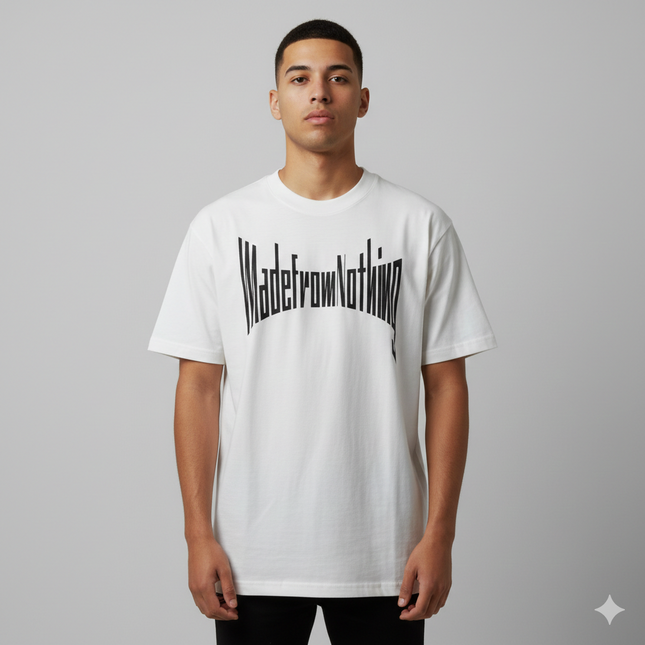 T-shirt M. F. N bianca oversize