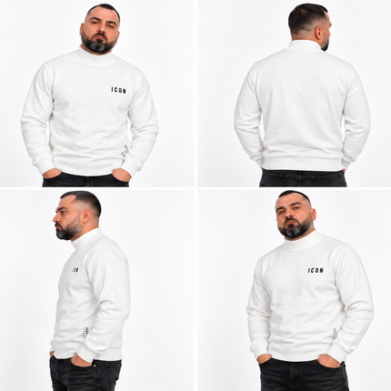 Maglioncino Uomo ICON Collo Alto nero/marrone/bourdeux/bianco