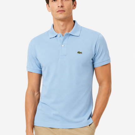 Polo lacoste nera/blu/celeste/beige