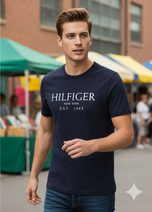 T-Shirt Tommy hilfiger blu - nera