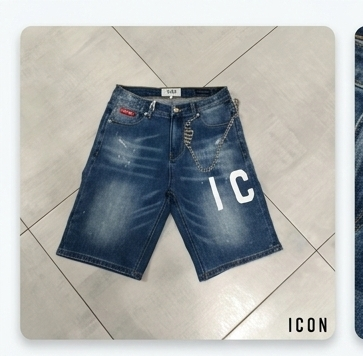 Bermuda icon in denim