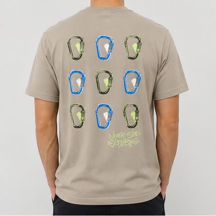 T-shirt The North Face Never Stop Exploring – Nero / Sabbia
