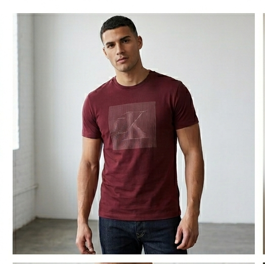 T-shirt Calvin Klein jeans bordeaux