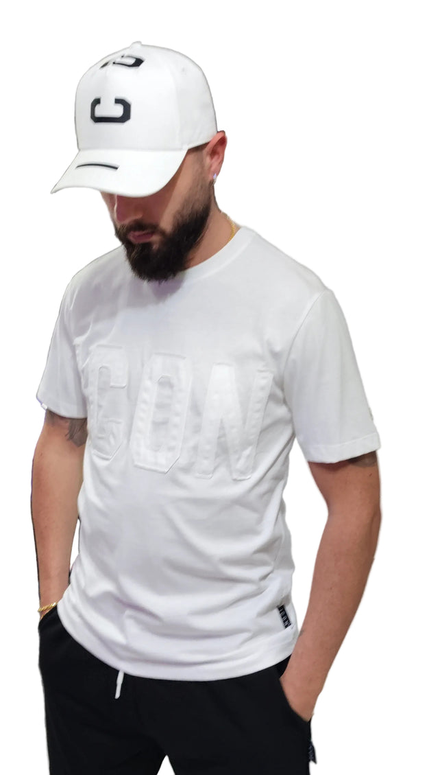 T-Shirt icon con logo a rilievo