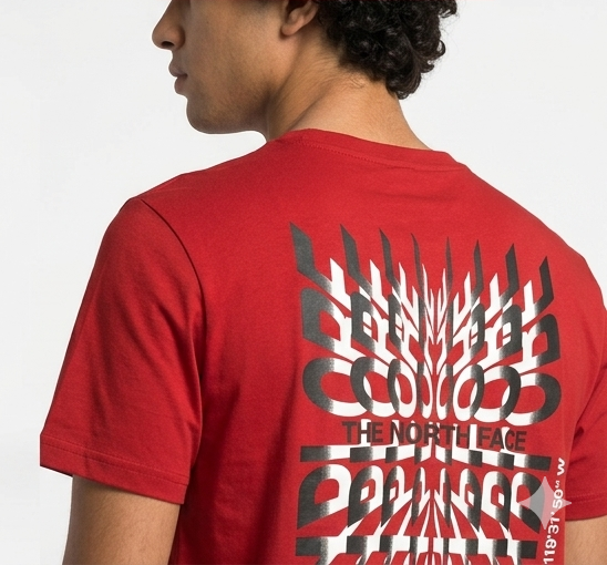 T-shirt the North face rossa