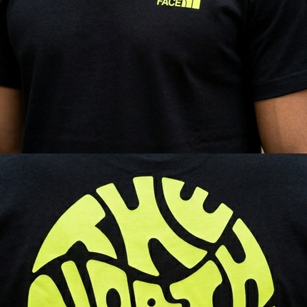 T-shirt North face nera/bianca