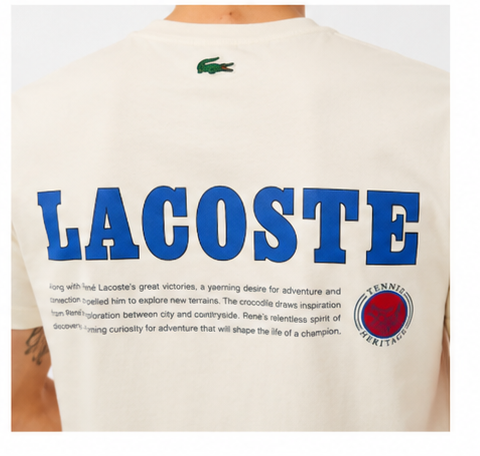 T-shirt lacoste beige