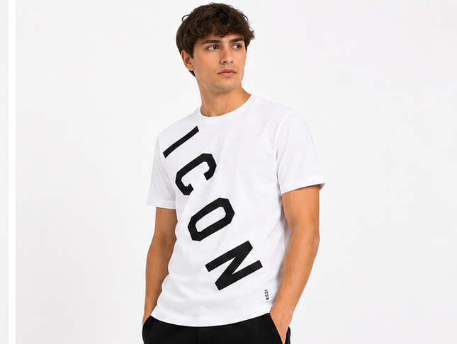 T-shirt icon logo diagonale
