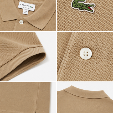 Polo lacoste nera/blu/celeste/beige