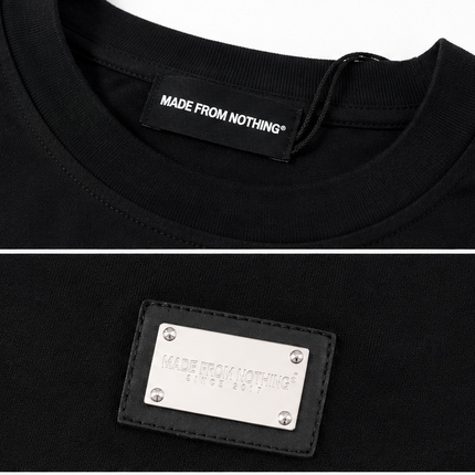 T-Shirt MADE FROM NOTHING® – Bianco, Marrone e Nero