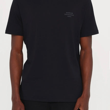 T-shirt Armani Exchange blu / rosso fit regolare