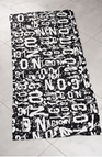 Taglia unica / Nero logo bianco
