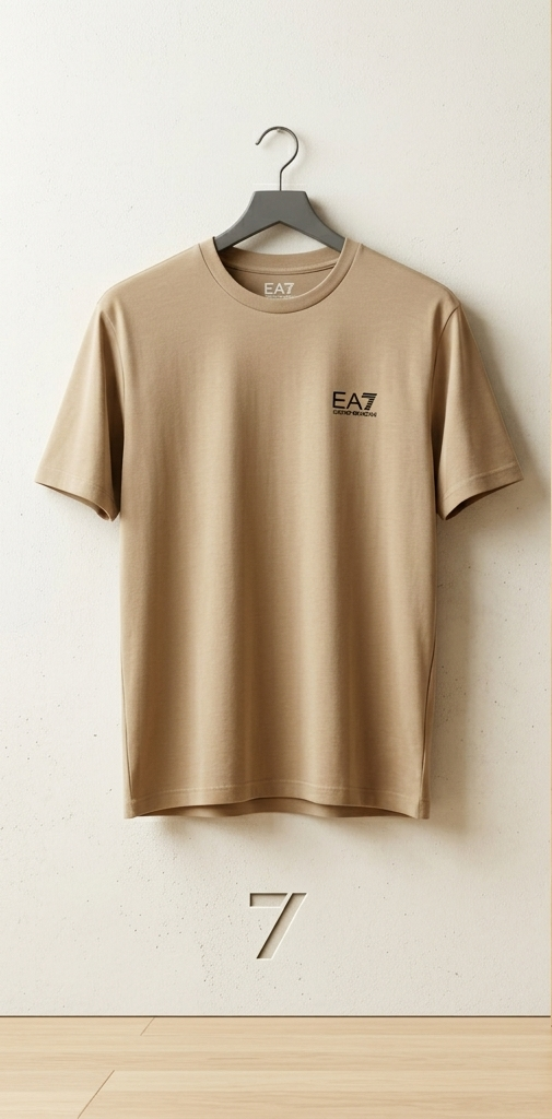 T-shirt aramani bianca/ beige