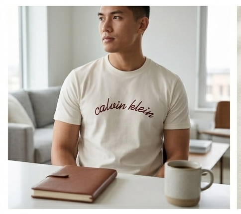 T-shirt Calvin Klein jeans beige