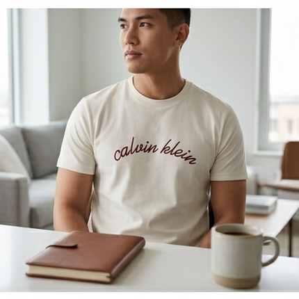 T-shirt Calvin Klein jeans beige