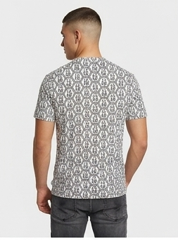 T-shirt icon nero-bianco tutta logata