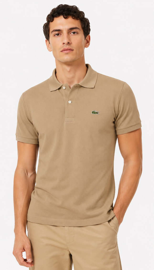 Polo lacoste nera/blu/celeste/beige