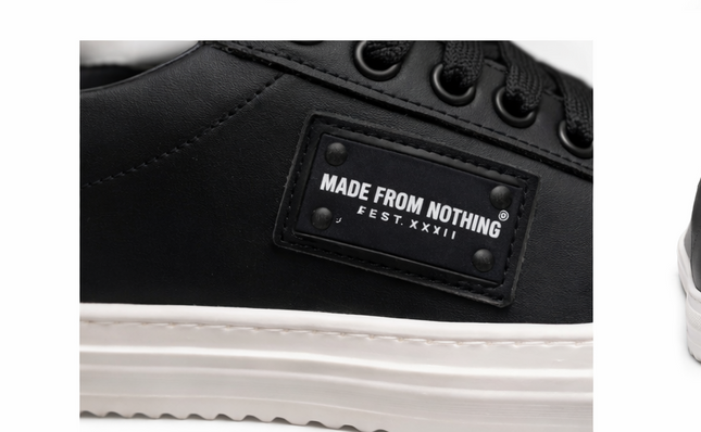 Scarpe Made from nothing uomo nera e bianco