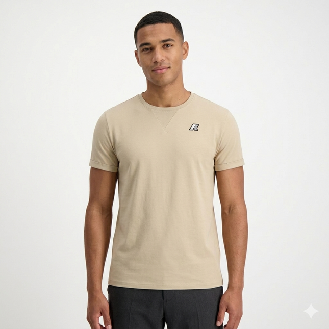 T-shirt kway arancione-grigio-blu
